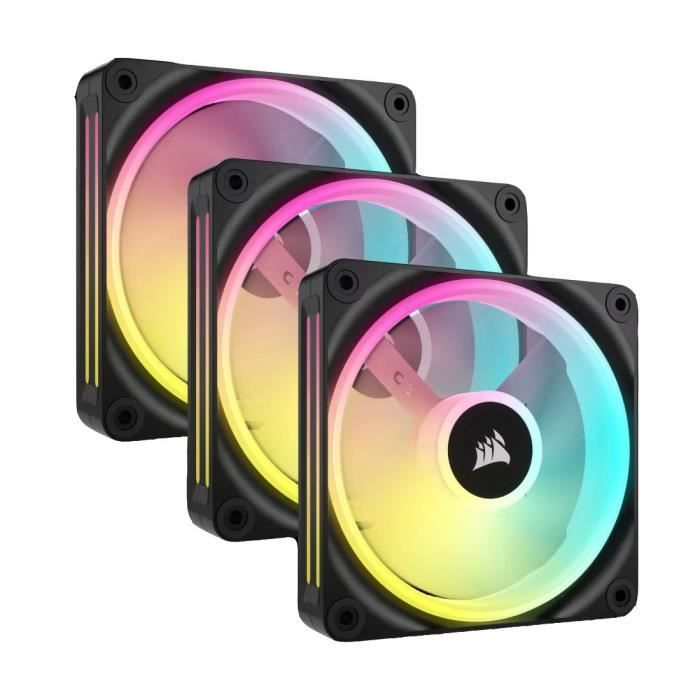Refrigeración para PC - CORSAIR - CO-9051002-WW - Kit de inicio ventiladores PWM 120 mm iCUE LINK QX120 RGB