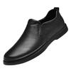 Freizeit Lederschuhe weiche Sohle weiches Leder Kleid Business Einzel flacher Ausschnitt
