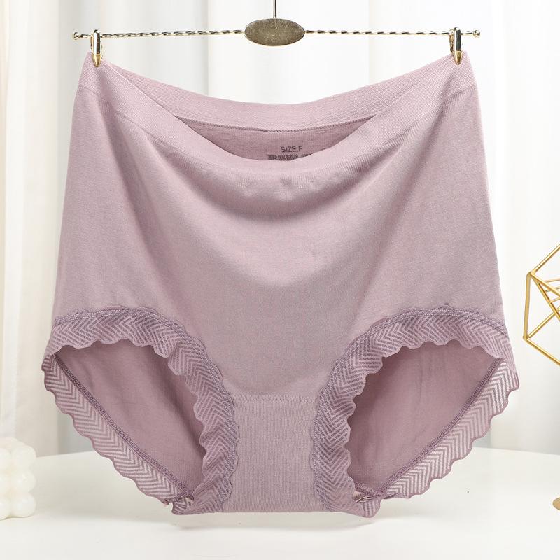 Seamless Panties High Waist Women's Briefs for Weight 100kg Large Size Underpants Solid Color Boyshorts