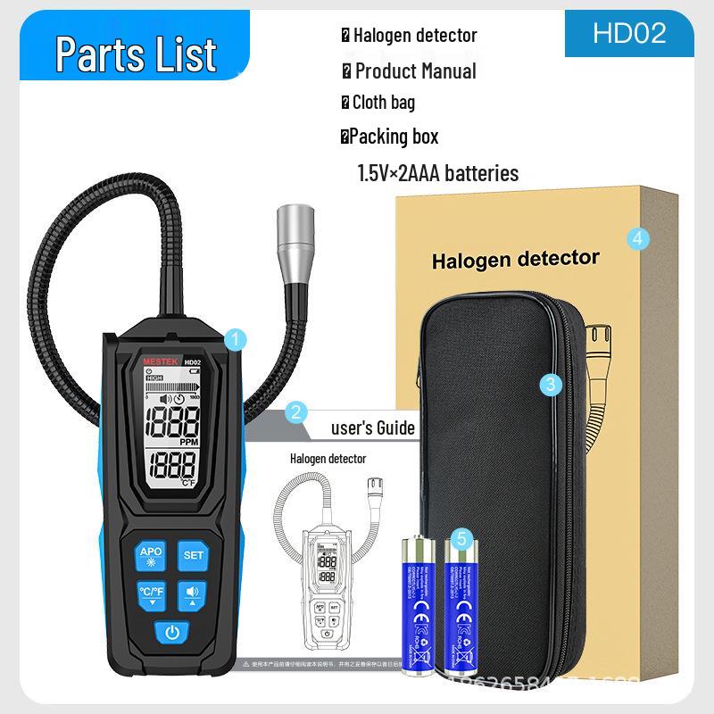 

HD02 Halogen Freon Refrigerant Gas Leak Detector