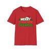 Merry F*cking Christmas T-Shirt | Holiday Santa Hat Holly Typography