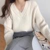 NaVaVa Women Soft Rib V Neck Long sleeVe Knit Sweater Nk3196