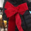 Large Size Christmas Tree Bow Pendant Extended Ribbon Xmas Bow-knot Pendant  Stair