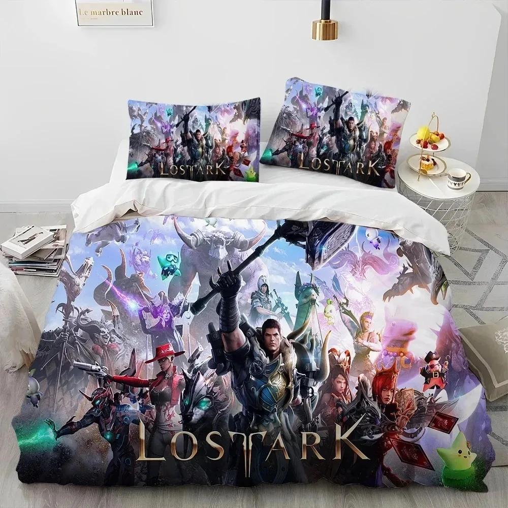 3D Lost ARK Game Gamer Cartoon Comforter Bedding Set,Duvet Cover Bed Set Quilt Cover Pillowcase,king Queen Size Bedding Set Boys