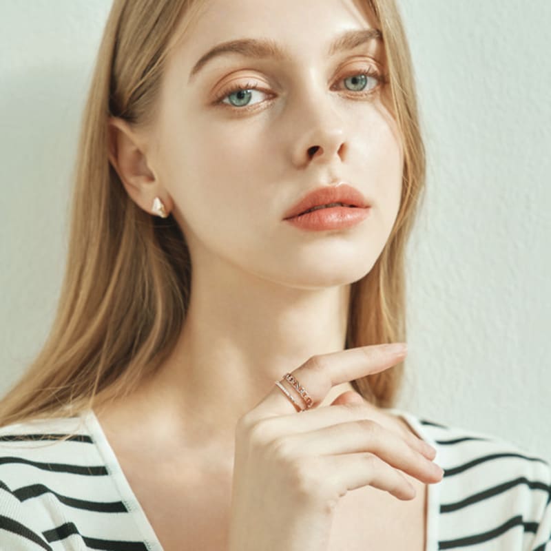 ELLE Jewelry Pure Chain Open Ring ELBRWR122