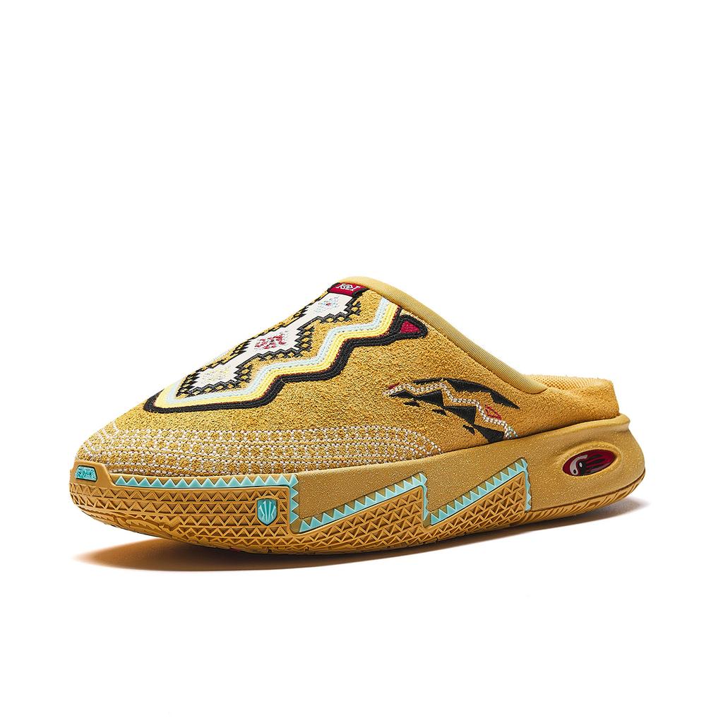 Anta Kyrie Password Series Hela Slide Trend Basketball Culture Shock Absorbing Slippers Men Slippers Brown White Black 112541801SR-2