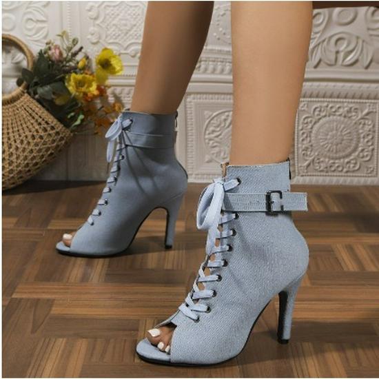 Летние Римские Сандалии на Высоком Каблуке с Открытым Носком Модная Женская Обувь на Ремешках Размер 43 43 2590₽