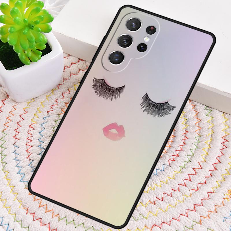 Eyes Eyelash Aesthetic Phone Case for Samsung Galaxy note 10 pro S26 Ultra S23 S24 FE S25 S21 S22 PLUS shockproof Cove