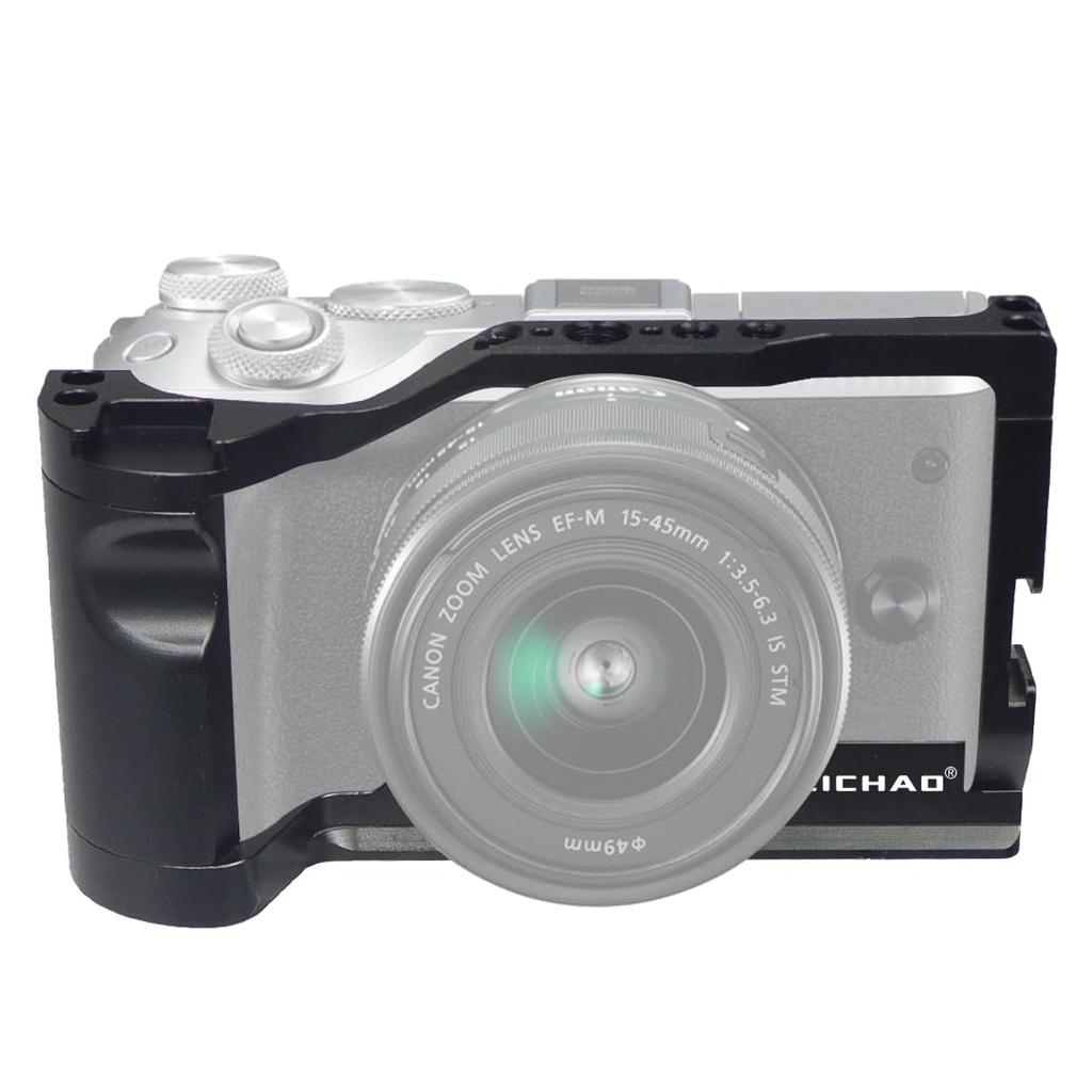 FEICHAO CNC M6 Mark II Kamerakäfig Formschlüssiges Rig mit Blitzschuhhalterung für Canon EOS M6 Mark II Stabilisator