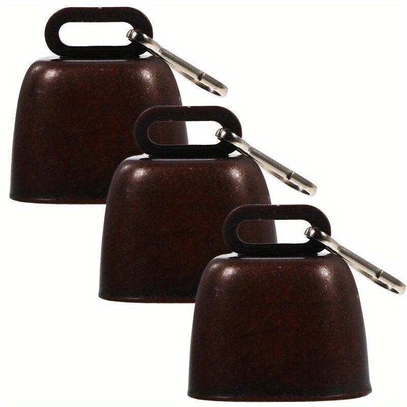 

3 Sets The Bell Loud Dog Collar Ornaments Outdoor Decoration Pet Warning Bells Cattle Collars Travel Light Grey
