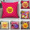 Abstract C-Chupa C-Chups Pillow Case Short Plush Double-sided Print Square Throw Pillow Covers Sofa Home Cushion Decor