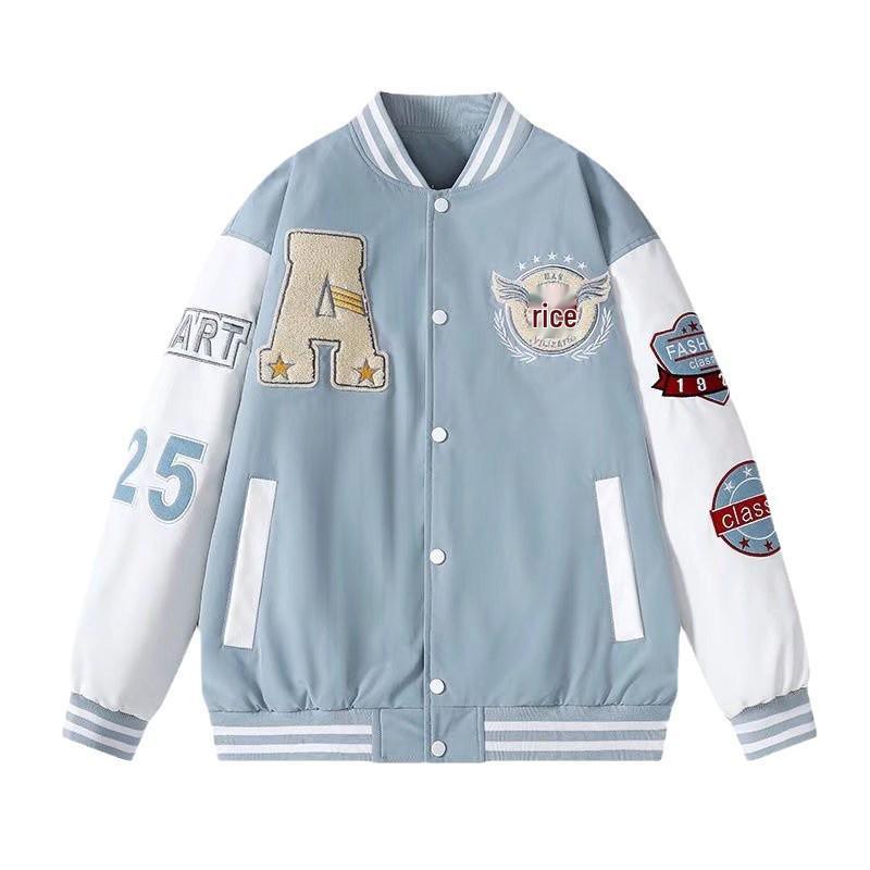

Men s Retro American Style Baseball Cardigan Jacket - Trendy and Versatile Casual Outerwear 2XL (150-170 jin)