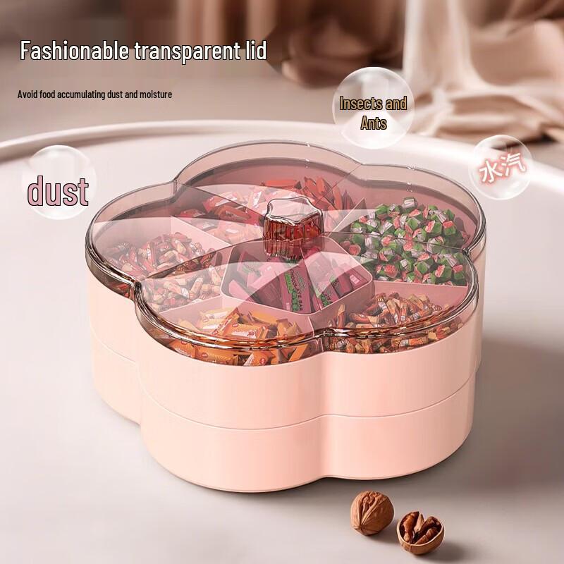 Elegant Household Snack and Candy Tray with Lid