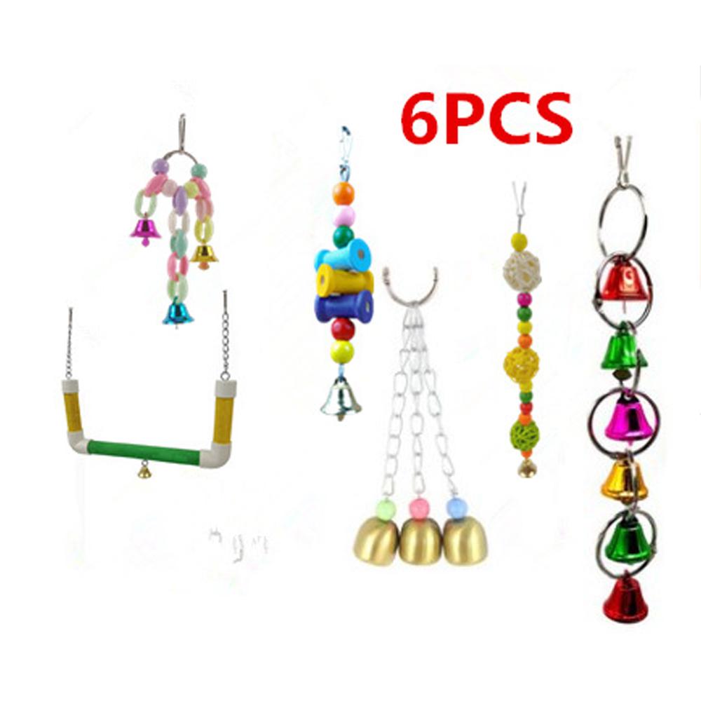 Flying Bird Toy Pets Supplies Natural Wooden Blocks Bird Chewing Toys Parrots Cage Bite Bird Perch Parrot Toy