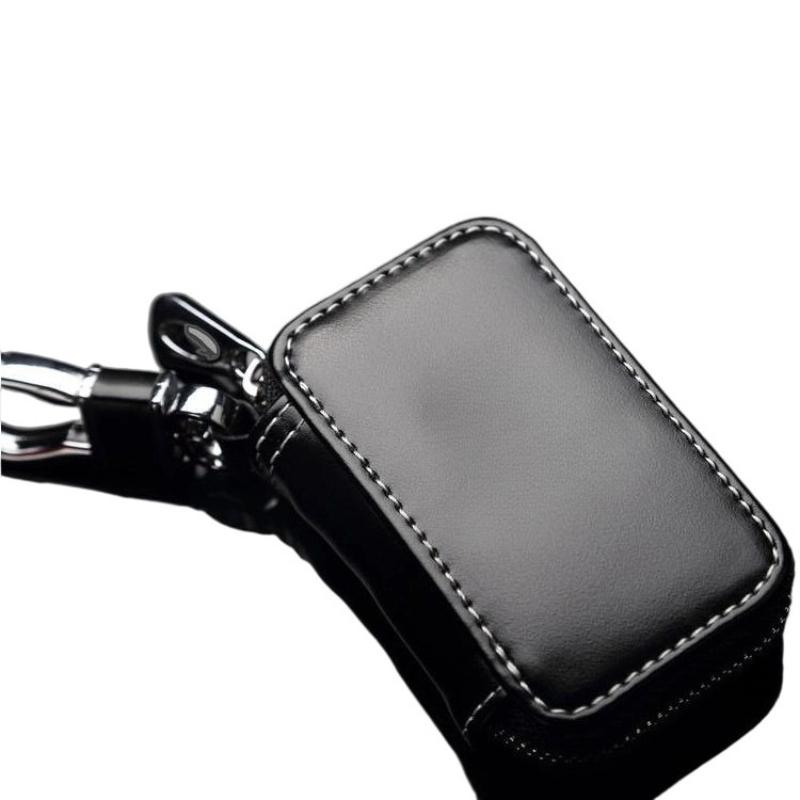 Leather Car Key Case Protection Auto Key Bag Key Chain Cover For Hilux Prius Auris Corolla Camry Auto Accessories