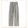 100% Cotton Straight Leg Sweatpants Men Women Plus Size Casual Trousers
