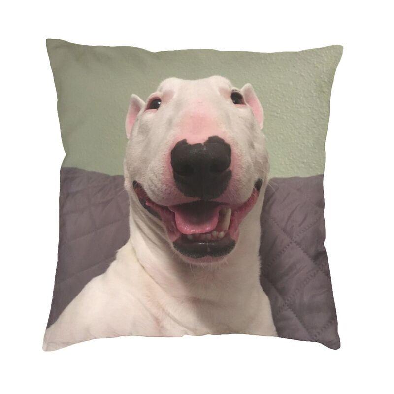 Potrivit pentru mașină, canapea, față de pernă, husă de pernă british bull terrier, kawaii, câine drăguț
