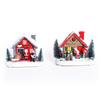 Weihnachts leuchtendes Harzhaus-Ornament für Zuhause, Hotel oder Einkaufszentrum-Dekoration – Perfektes kleines Geschenk