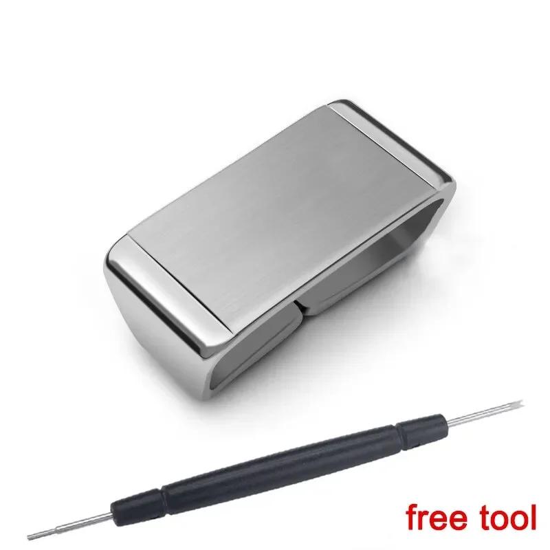 

Stainless Steel Band Locker Ring for Seiko Band Holder Loop for Casio Metal Belt Rings for GW9300 GA700 Rings 18mm серебряный
