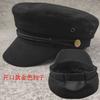 European and American Style Captain Hat Big Head Circumference Flat Top Hat Casual Fashion Men's Hat Small Head Circumference Women's Hat