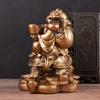 Resin Dragon Turtle Maitreya Buddha figurine decoration Chinese mascot Home Living Room Office Wealth Luck Feng Shui Decor
