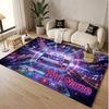 Music General Theme Soft Crystal Velvet Rug Custom Name & Text Print Non Slip Floor Rug for Bedroom Living Room