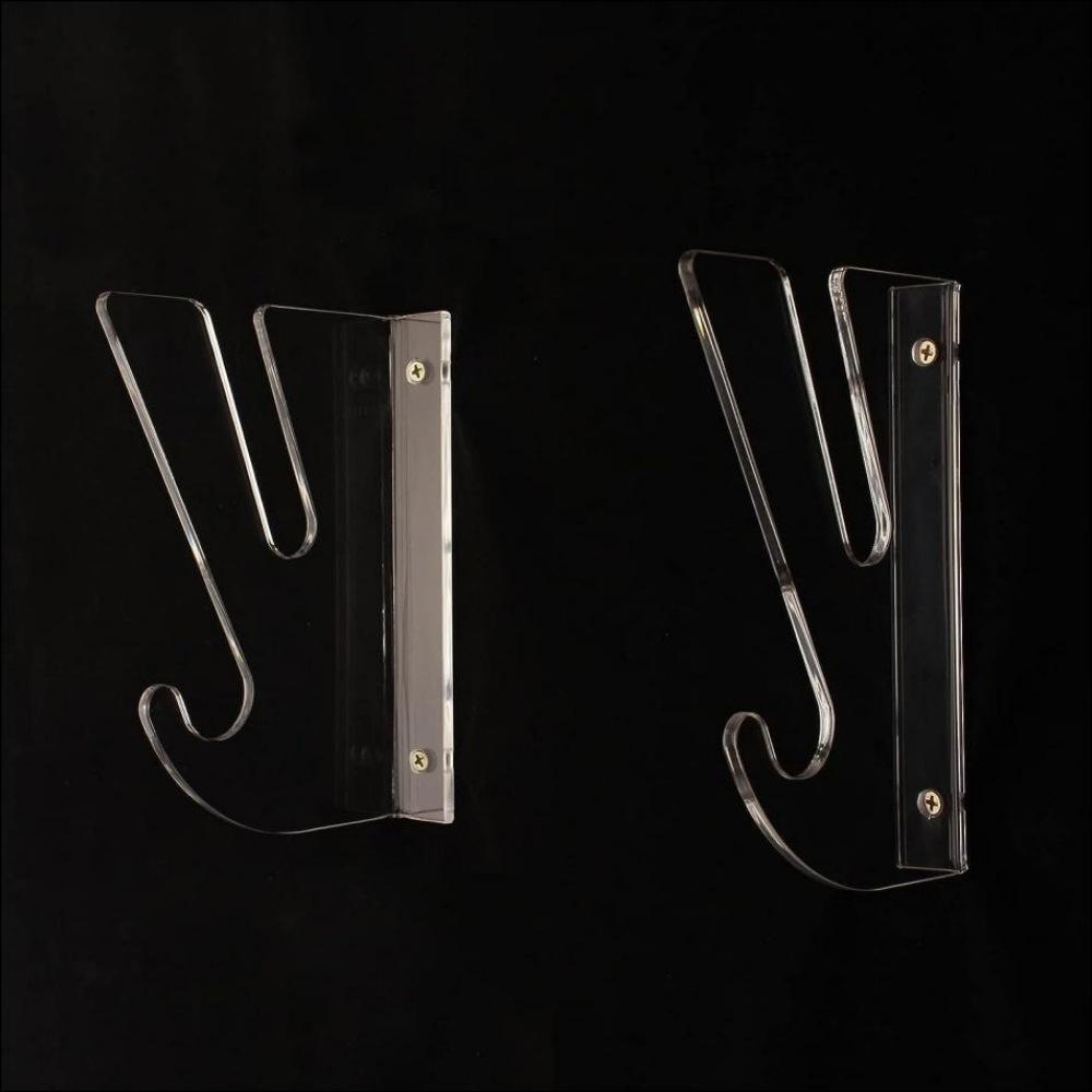 Wall-mounted Display Rack for Skateboards with Storage Hooks 2PCS