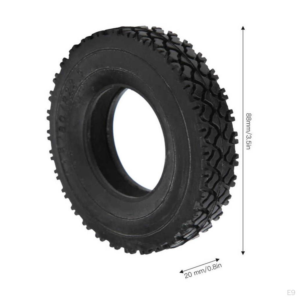 4 Pieces Rubber Tyres,Replacement Parts,Excellent Performance Micro /14 RC Crawler Car Vehicle