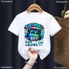 2025 New Hot Birthday Boy Time To Level Up T-Shirts Birthday 1-10 Tshirt Boys Casual Summer Short Sleeve Tee Tops Kid Clothes