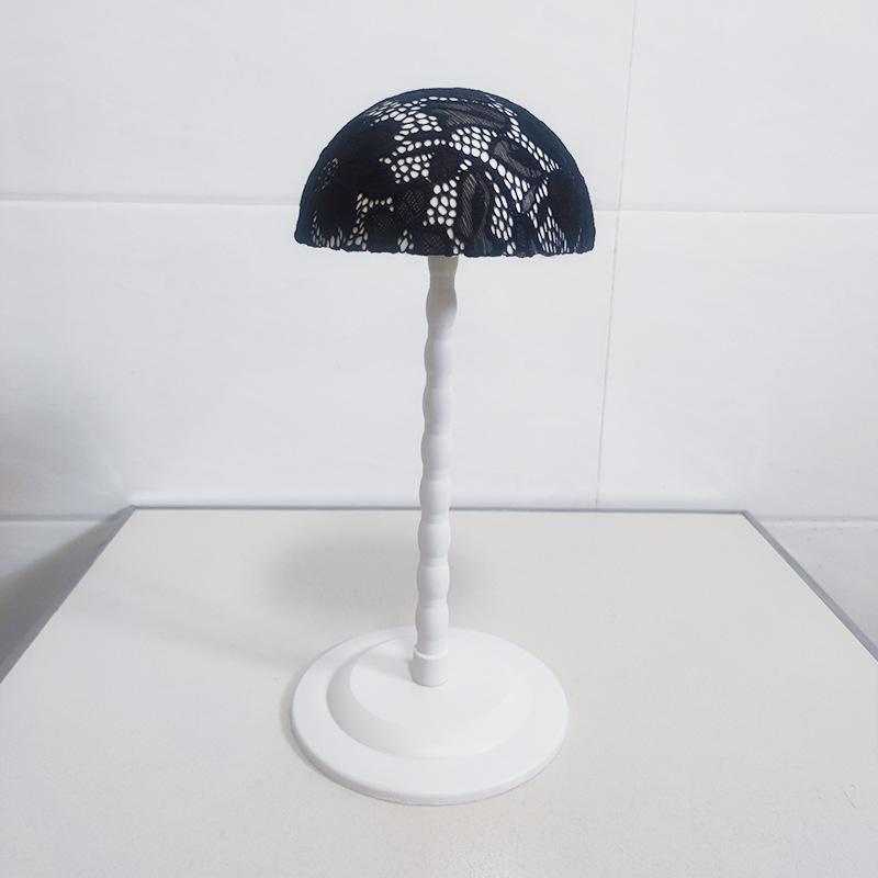 Lace Fabric Surface Wig Holder and Display Stand for Men and Women