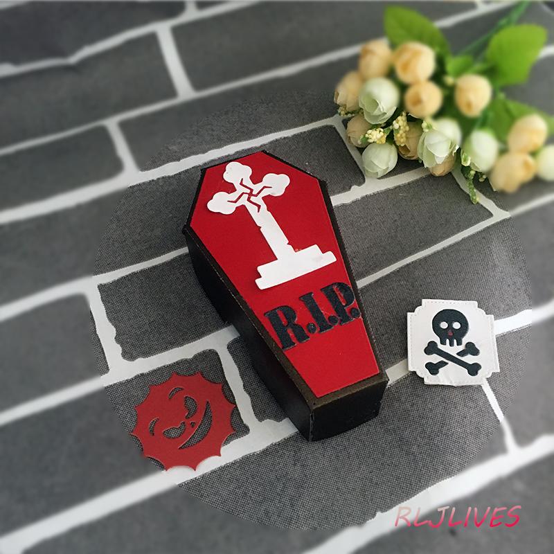 Halloween Coffin Box Metal Cutting Dies Stencils for DIY Scrapbooking Stamp/photo Album Decorative Embossing DIY Paper Cards