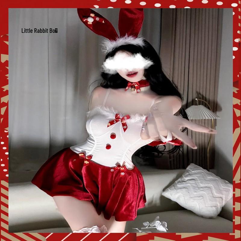 Christmas Temptation: Sexy Lingerie Role Play Costume Set