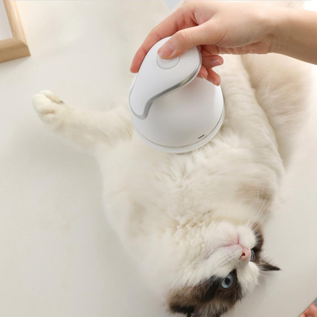 Pet Intelligent USB Charging 3D Head Massaging Cats Automatic Massager (white)