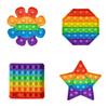 Engaging 12cm Rainbow Silicone Fidget Bubble Toy For Creative Play And Learning