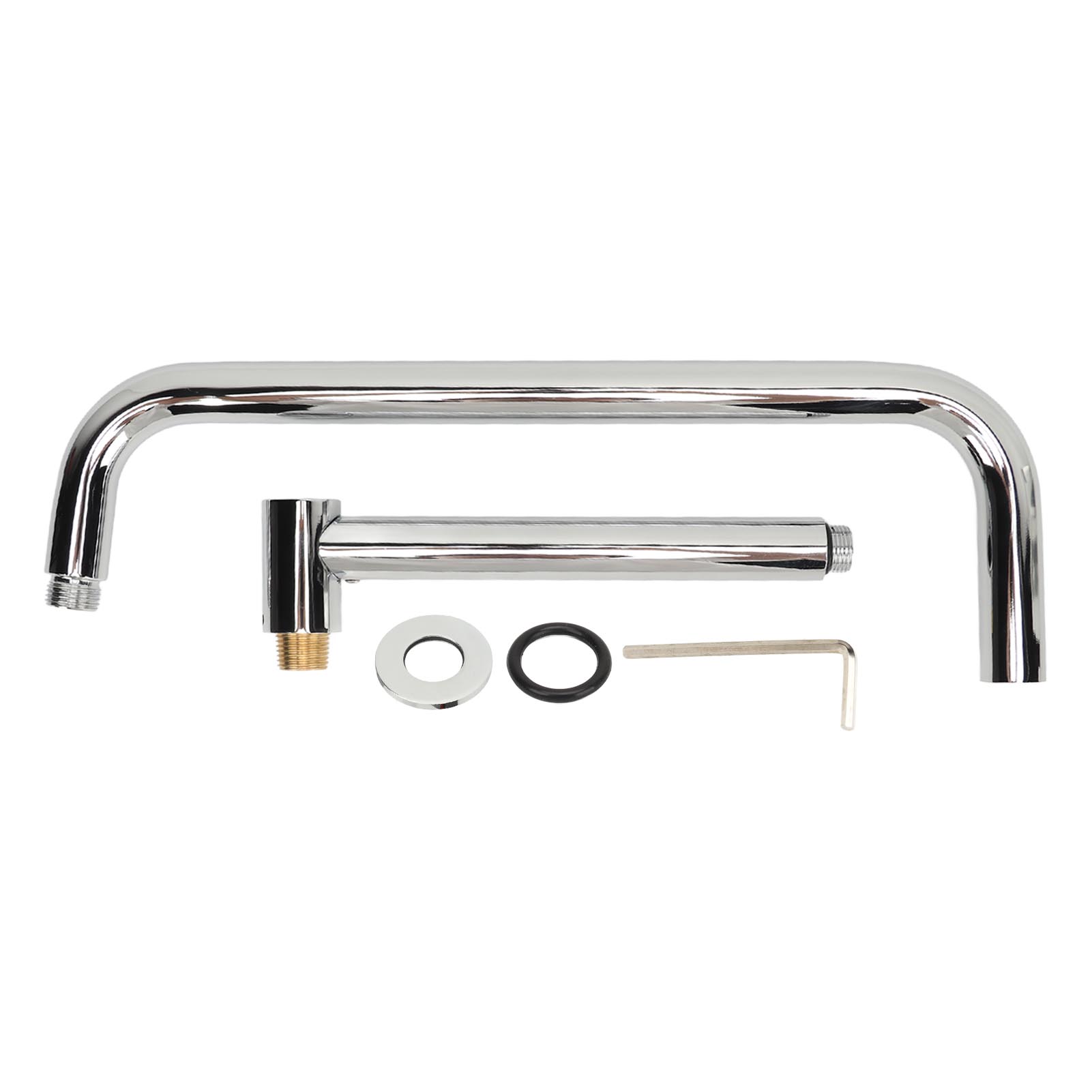 

Удлинитель для душевой лейки с фланцем S-образный кронштейн для душа настенное крепление поворотный душ из нержавеющей стали Plating