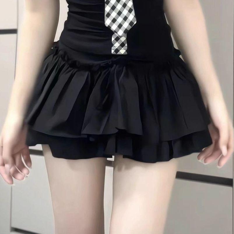 

Spicy Girl Polo Collar Slim T-shirt & Skirt Set - Summer 2026 Collection S [Recommended 85-95 lbs]