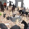 DIY Medieval Castle Building Knight Horse Military Model Medieval Military Plastic Fortress Model Kit for Boys