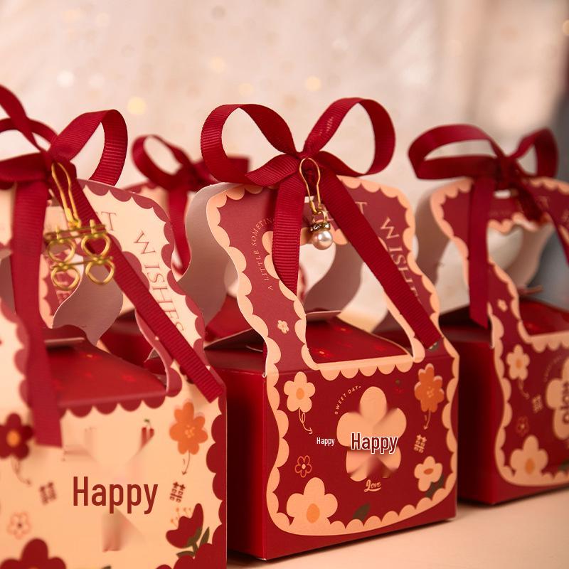 2025 New Style Handheld Wedding Candy Box for Engagements