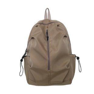 Schoolbag New Solid Color Design Sense Large Capacity Multi-pocket Fashion Simple Backpack Student Waterproof Durable Versatile Backpack