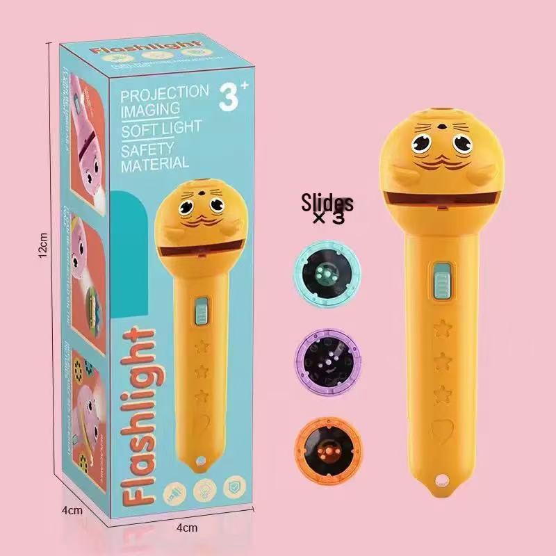 TikTok Kids' Multifunctional Flashlight: Dinosaur & Ocean Projection Toy