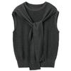 Sancai Lyocell Blend Sleeveless Knit Top with Shawl