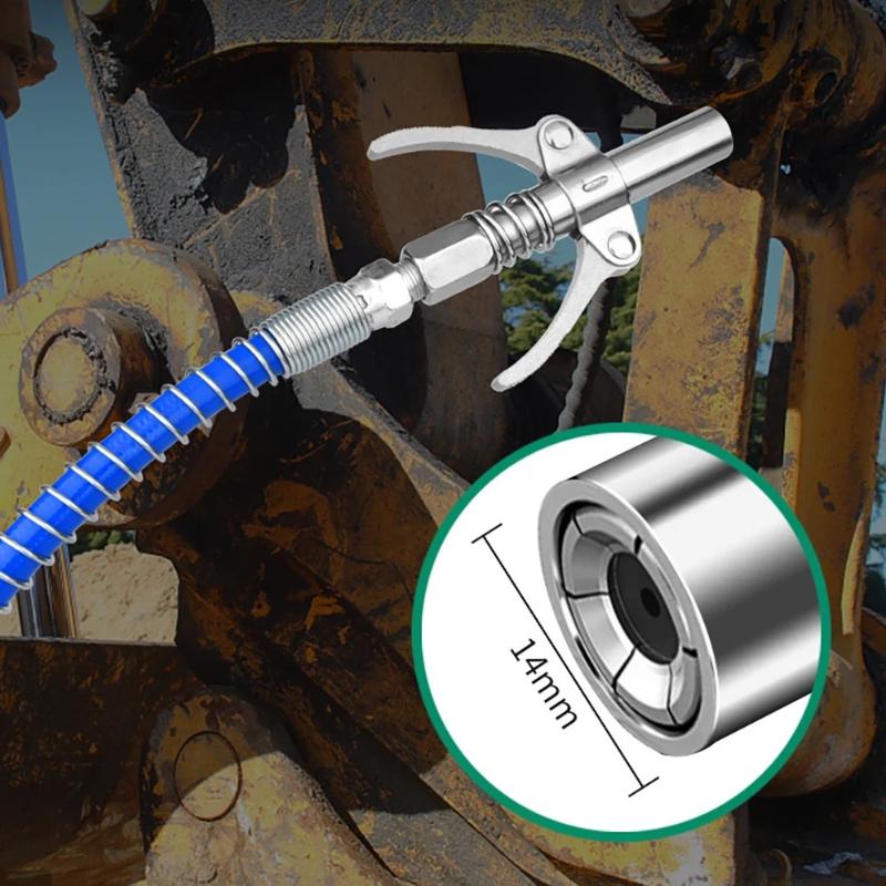 10000Psi High Pressure Grease Coupler Nozzle Hose Pump Syringe Grease Gun Npt1/8 Adapter Brake Oil Change Tools Car Accessories