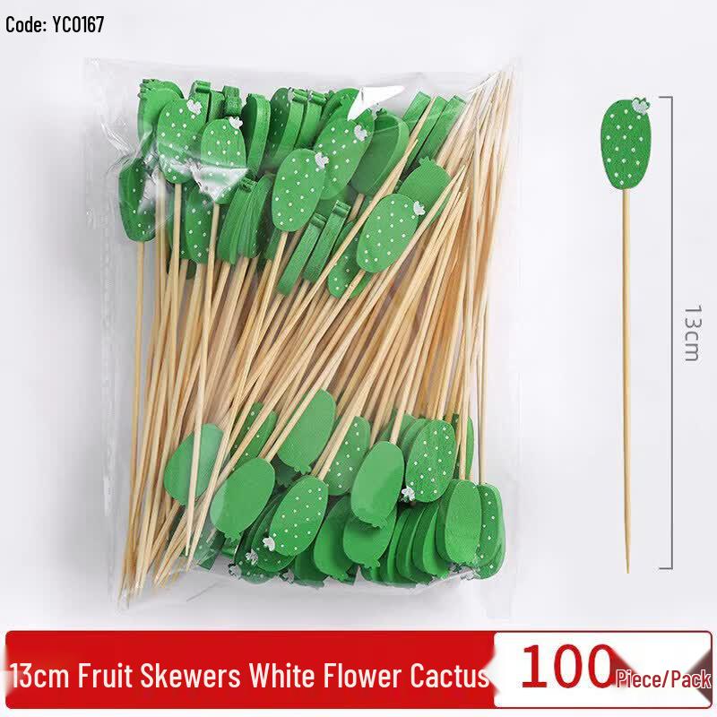 Disposable Bamboo Fruit  Cocktail Picks