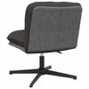 Office Swivel Chair Dark Gray Curly Wool Like Fabric