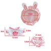 Niannyyhouse 20cm Doll Clothes for Stuffed Animals, Hat + Shirt + Vest + Shorts + Shoes + Packet, 6-piece Set, Cool Rabbit Clothes, Cotton Doll