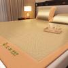 2/3Pcs Soft Solid Summer Rattan Mat Set Foldable Breathable Sleeping Pad with Pillowcase Non-Slip Home Decor with Elastic Band
