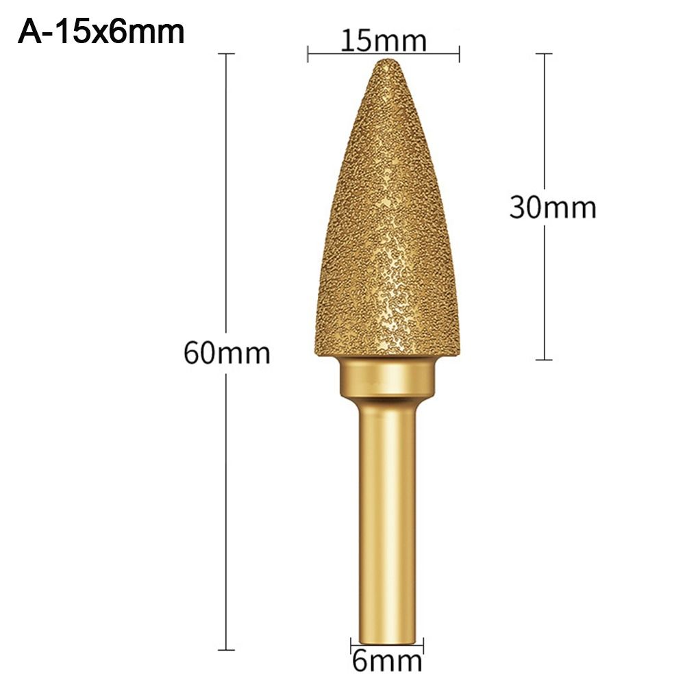 Jade Carving Grinding Head Graphite Rod Polished Diamond Grinding Needle Diamond Grinding Burr