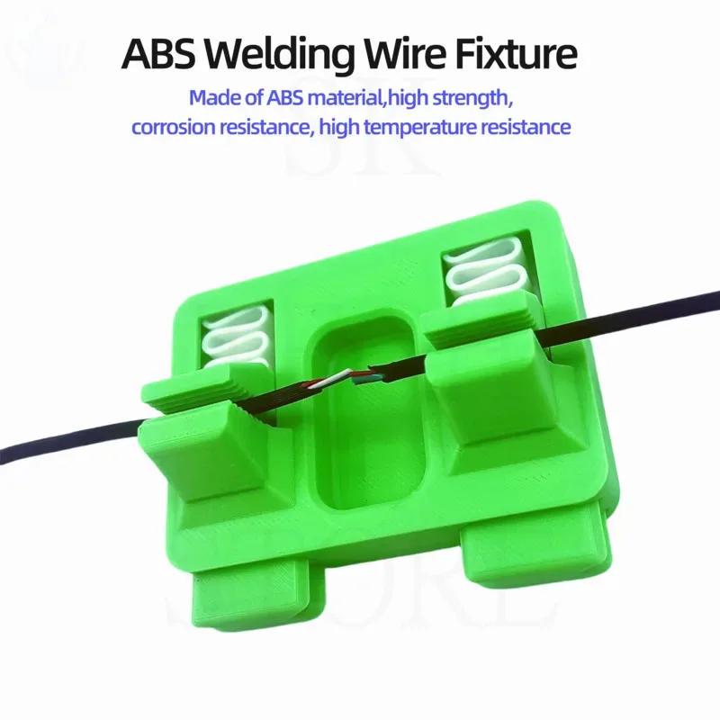 ABS Welding Wire Fixture Soldering Wire Holder Bracket Welding Table Clamp Fixed Clamp For Thick & Thin Wire Clamp Cable Holder