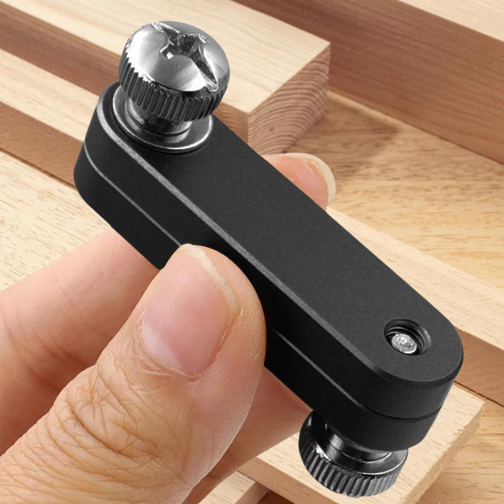 Steel Ruler Limit Adjustment Positioning Block Angle Scriber Line Marking Gauge Woodworking Scribing Locator Measuring Ruler