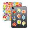 50PCS Unique Cute Cartoon Smile Flower Stickers, Kids Reward Stickers for Journal, Tablet & Decoration